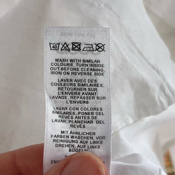 ASOS Design Cotton Mini Shirt Dress In White Size 6. NEW - Picture 13 of 13